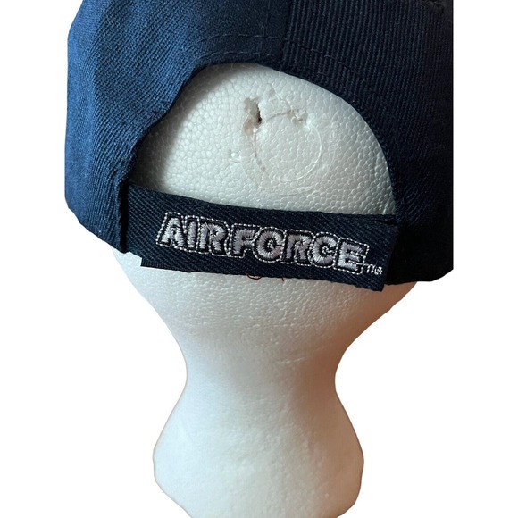 US AIR FORCE LICENSED NAVY BLUE ADJUSTABLE HAT CAP SEAL MILITARY WINGS USAF LOGO - Picture 4 of 6